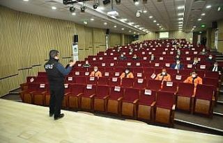 Battalgazi Belediyesi personellerine afet eğitimi...