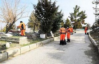 Battalgazi’deki mezarlıklar yoğun bakıma alındı