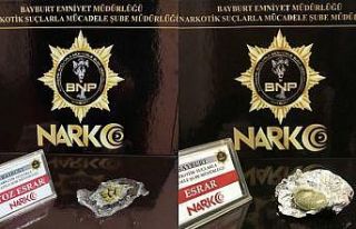 Bayburt’ta bir miktar toz esrar maddesi ele geçirildi