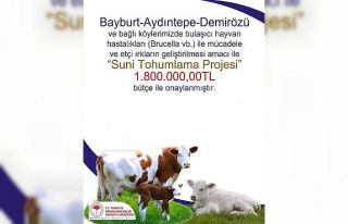Bayburt’ta “Suni Tohumlama Projesi” için 1...