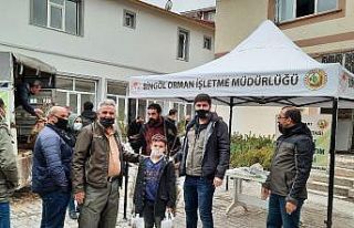 Bingöl’de vatandaşlara 5 bin fidan dağıtıldı