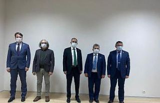 BŞEÜ genel sekreter yardımcısına veda yemeği