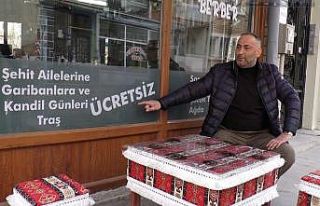 Bu kuaför herkese ücretsiz hizmet veriyor