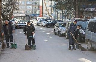 Cadde ve sokaklarda kapsamlı temizlik