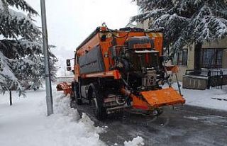 Çankaya’da karla mücadele