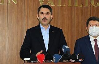 Çevre ve Şehircilik Bakanı Murat Kurum, Bartın’daki...