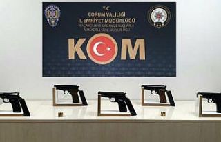 Çorum polisinden kaçak silah operasyonu: 3 tutuklama