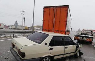 Çorum’da çocuğunu askere götüren baba kaza...