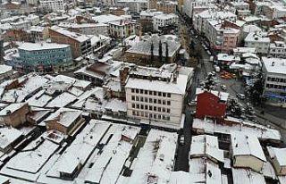 Çorum’da Mart ayında kar sürprizi