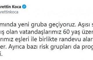 Covid-19 aşılamasında 60 yaş üzeri vatandaşlar...