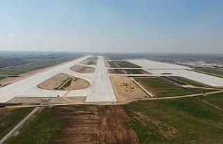 Çukurova Bölgesel Havalimanı havadan görüntülendi