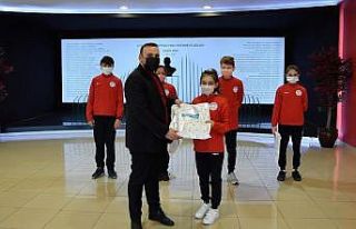Dereceye giren sporculardan Spor A.Ş.’ye ziyaret