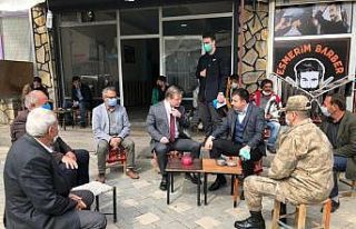 Dicle Kaymakamı Yurdagül, korona virüs denetimlerine...