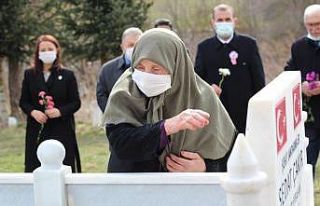 Doğum gününde şehit olan Sedat Çakır mezarı...