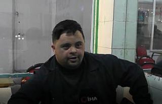 Down sendromlu Ramazan Gül, çalışkanlığı ile...