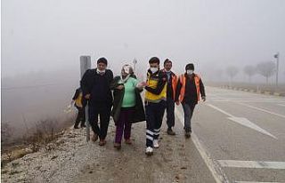 Düğüne giden özel harekat polisi, yoğun siste...