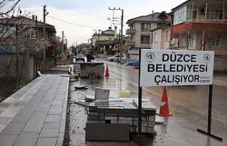 Düzce’de üst yapı çalışmaları aralıksız...