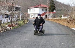 Engelli vatandaşın yol sevinci