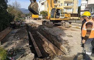 Erdek kanalizasyon ve atıksu inşaatı yapımı başladı