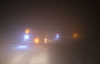 Erzincan’da karayolları ekiplerinin yoğun kar...