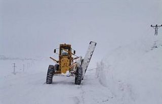 Erzurum’un kar çilesi bitmiyor