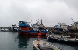 Fırtına nedeniyle balıkçılar limana sığındı