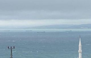 Fırtınadan kaçan yük gemileri Sinop Limanı’na...