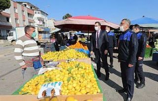 Gaziemir pazarlarında pandemi ve fiyat denetimi