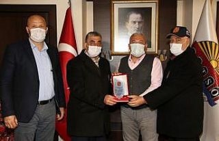 Gazilerden Başkan Şahin’e ziyaret