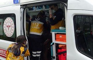 Gelin kaynana yangında dumandan etkilendi