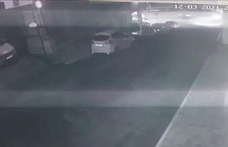 Giresun’da motosiklet kazası güvenlik kameralarına...