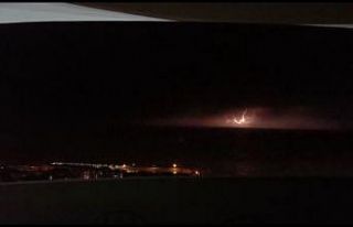 Giresun’da şimşek ve yıldırımlar gökyüzünü...