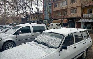 Gölbaşı’nda kar yağışı başladı