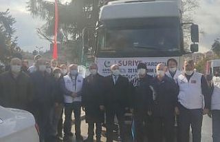 Gölcük’ten yardım tırları yola çıktı