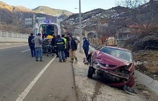 Gümüşhane’de trafik kazası: 2 yaralı