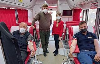 Günyüzü’nde kan bağışına yoğun ilgi