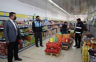 Hacılar’da zabıta ekiplerinden sosyal mesafe denetimi