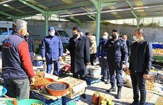 Hadim’de korona virüs tedbirleri denetlendi