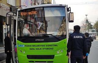 Halk otobüslerinde denetim yapıldı