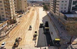 Hastaneler Bölgesi’nd asfaltlama çalışması
