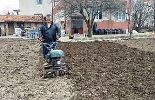 Hisarcık’ta motorlu çapa makineleri yaygınlaştı