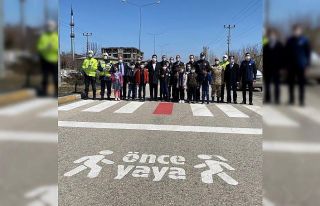 Horasan’da yaya geçitlerinde ’Kırmızı çizgi’...
