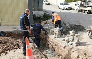 İki yılda 14 bin 250 metre yağmur suyu hattı döşendi