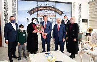 İl Müftüsü Işıldar ve gençlik grubundan kandil...