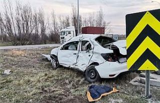 İnönü’de trafik kazası, 1 ölü 1 yaralı