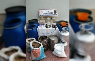 Jandarma’dan sahte alkol üretimine suçüstü