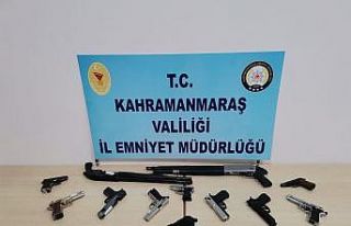 Kahramanmaraş’ta 19 silah ele geçirildi