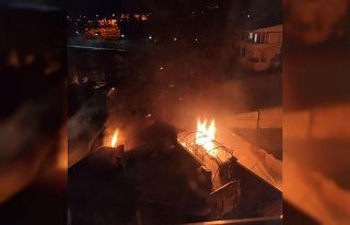 Kahramanmaraş’ta ev yangınında karı koca yaralandı