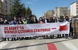 Kahta’da kırmızı çizgi uygulaması başladı
