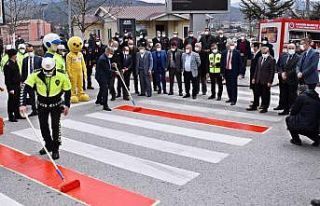 Karabük’te yaya geçitlerinde "kırmızı...